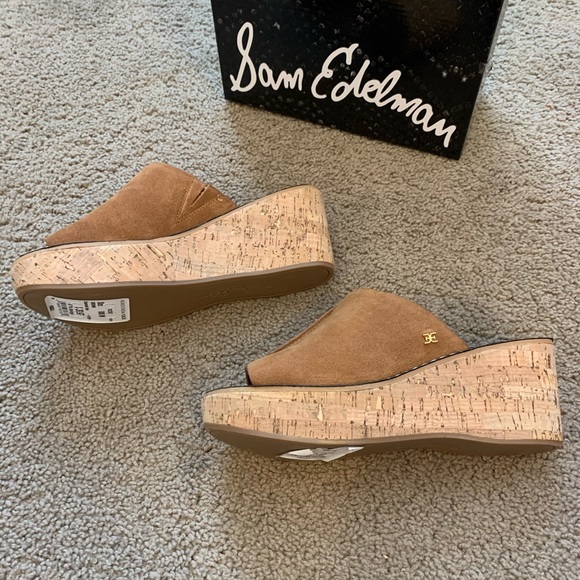 NEW Sam Edelman Ranger Platform Wedge Brown Suede - Picture 8 of 11